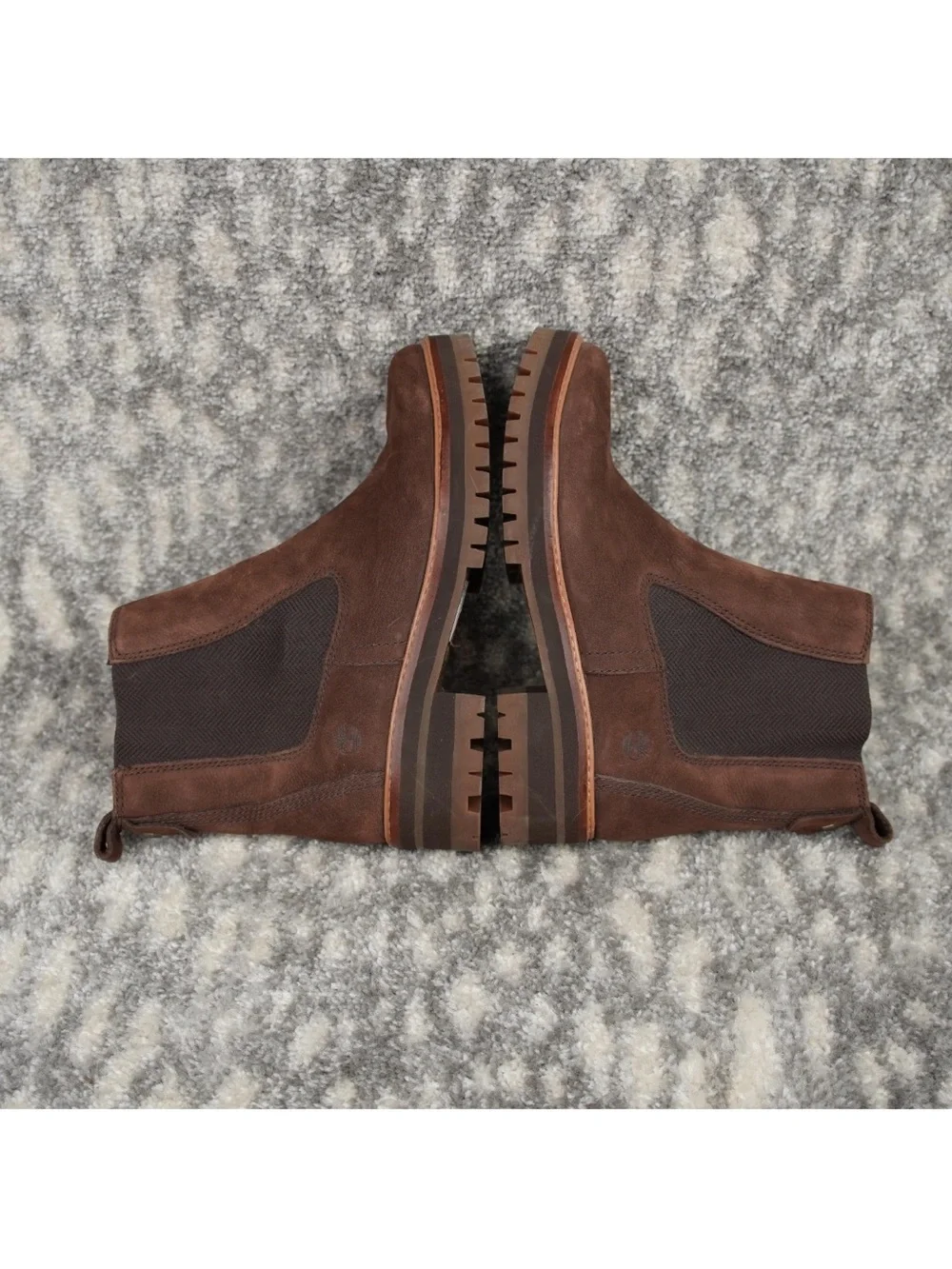 Timberland Courmayeur Valley Chelsea Boots Nubuck Leather Womens Sz 9 Brown NWT